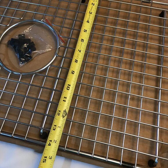 Serene Valley SVH2615C Sink Grid 25-9/16" X 14-7/16" Centered Drain NEW - Picture 7 of 8